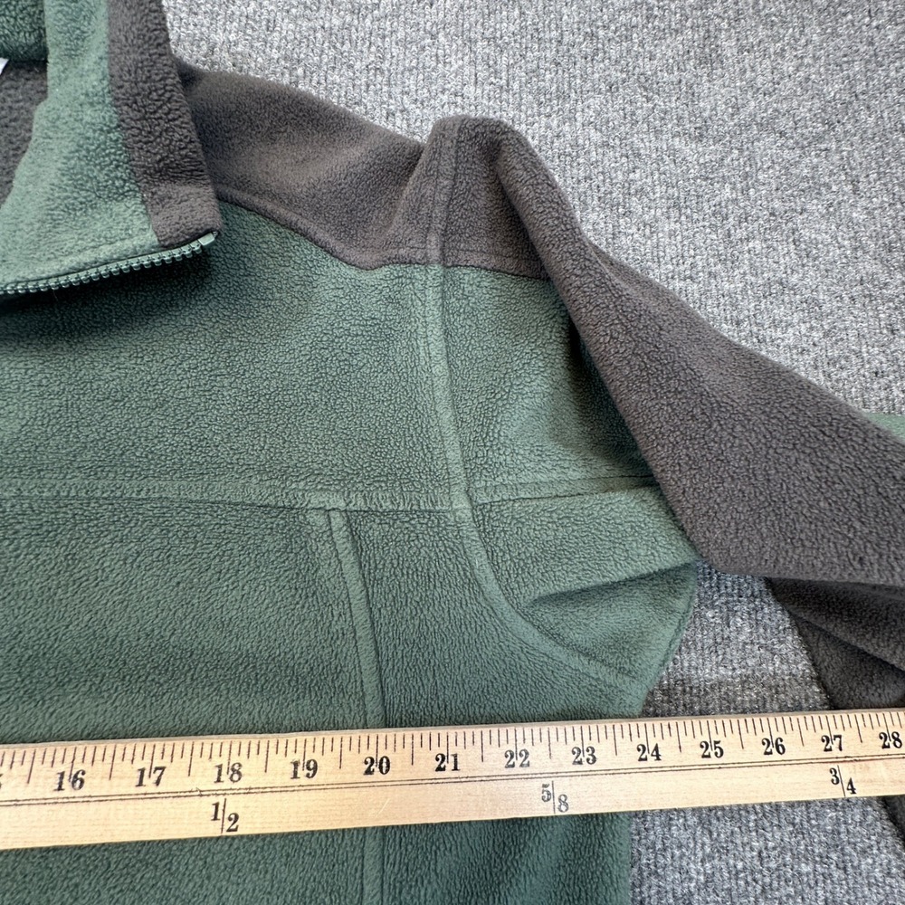 Columbia Interchange Fleece Jacket Men Medium Oversized Boxy Fit Green Gray Zip - Picture 6 of 10